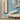 White Mahjong tiles from island collection on a blue Mahjong mat with light pink seashell and ocean-inspired border. Each tile size: 1" x 1 7/16" x 7/16".