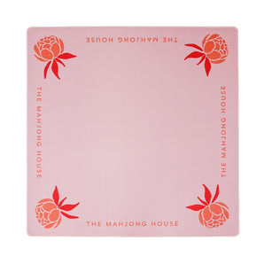 Coral Peony Mahjong Mat