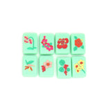Flowers Mahjong tiles from island collection. Tile size: 1" x 1 7/16" x 7/16".