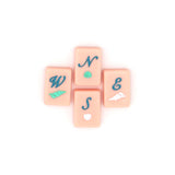 Pink Winds Mahjong tiles from island collection. Tile size: 1" x 1 7/16" x 7/16".