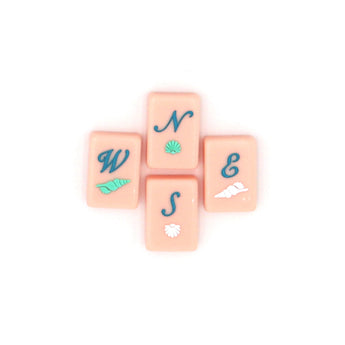 Pink Winds Mahjong tiles from island collection. Tile size: 1" x 1 7/16" x 7/16".