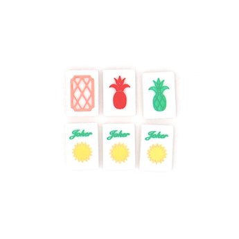 Dragons and Jokers Mahjong tiles from island collection. Tile size: 1" x 1 7/16" x 7/16".