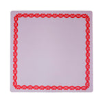 Purple & Red Flower Border Mahjong Mat