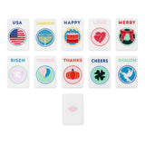 Colorful Celebration Joker Mahjong tiles with festive sayings for holidays and special occasions