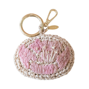 The Mahjong House Raffia Bag Charm