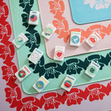 Colorful Celebration Joker Mahjong tiles with festive sayings for holidays and special occasions