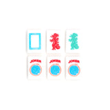 Classic white Mahjong tile set featuring dragons and jokers