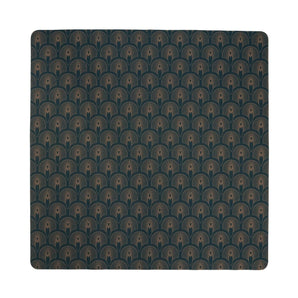 Deco Deep & Gold Double-Sided Mahjong Mat