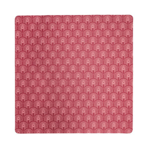 Deco Olive & Red Double-Sided Mahjong Mat