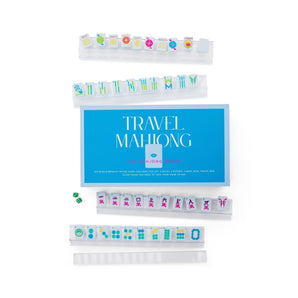 Ice Blue & Brights Travel Mahjong Set