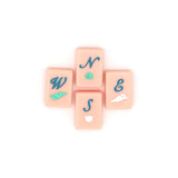 Pink Winds Mahjong tiles from island collection. Tile size: 1" x 1 7/16" x 7/16". 