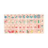 Pink Mahjong tiles from island collection. Tile size: 1" x 1 7/16" x 7/16". 