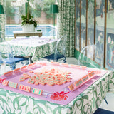 Salmon Mahjong tiles from island collection. 