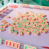 Salmon Mahjong tiles from island collection. Tile size: 1" x 1 7/16" x 7/16". 