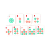 White Dots Mahjong tiles from island collection. Tile size: 1" x 1 7/16" x 7/16". 