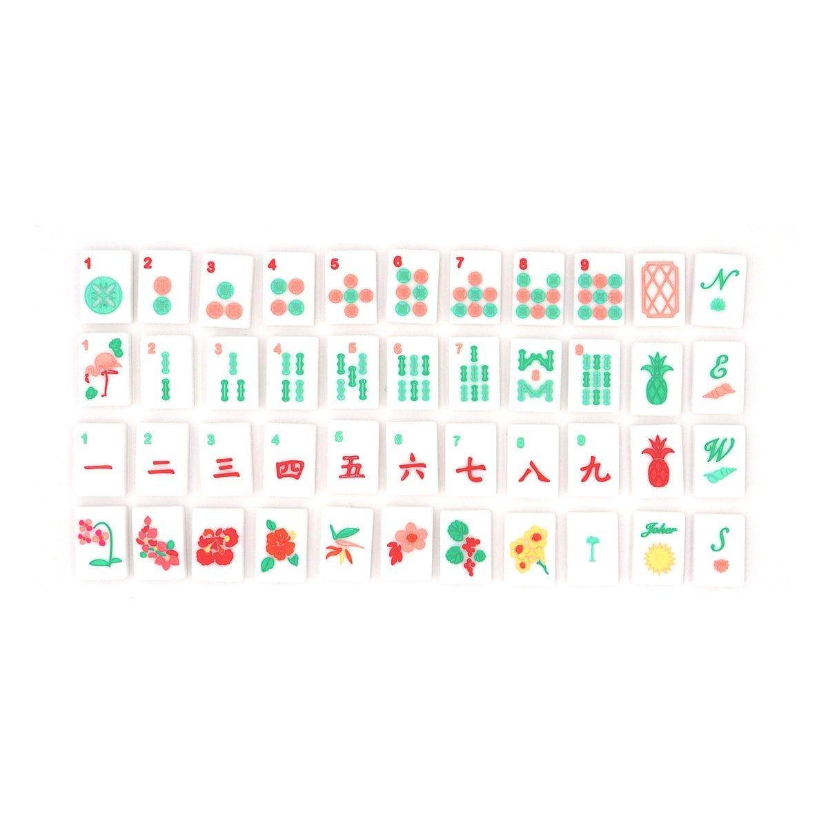 Mahjong Tile Set in White | Island Collection, Coastal-Inspired – The ...