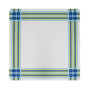 Mod Bird Bam & Plaid Double-Sided Mahjong Mat