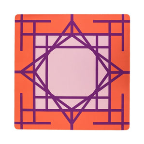 Plum Garden Double-Sided Travel Mahjong Mat