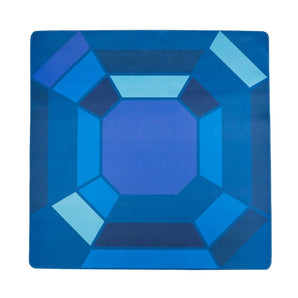 Sapphire Gem Double-Sided Travel Mahjong Mat
