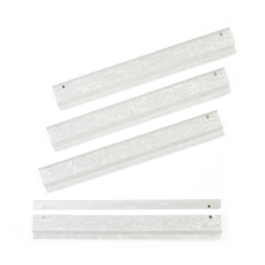 Set of 4 White Mother of Pearl Mahjong Racks