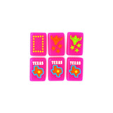 Hot pink Texas-themed Mahjong tiles featuring dragons and jokers