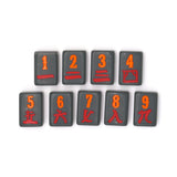 Olive Texas-themed Mahjong tiles featuring craks