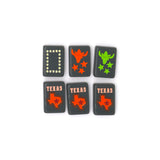 Olive Texas-themed Mahjong tiles featuring dragons and jokers